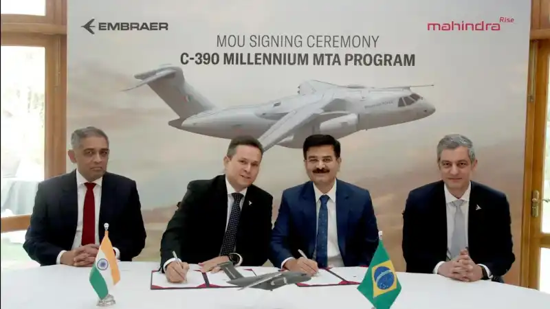 embraer mahindra c390 nagpur assembly line 6000 crore